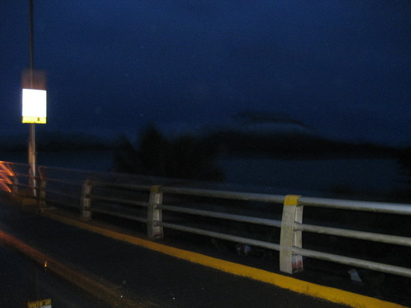 Dark & Rainy journey to San Juanico Bridge