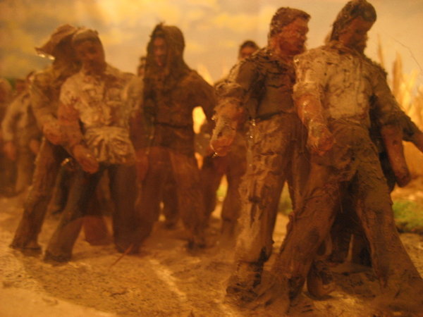 Close up of the prisoners