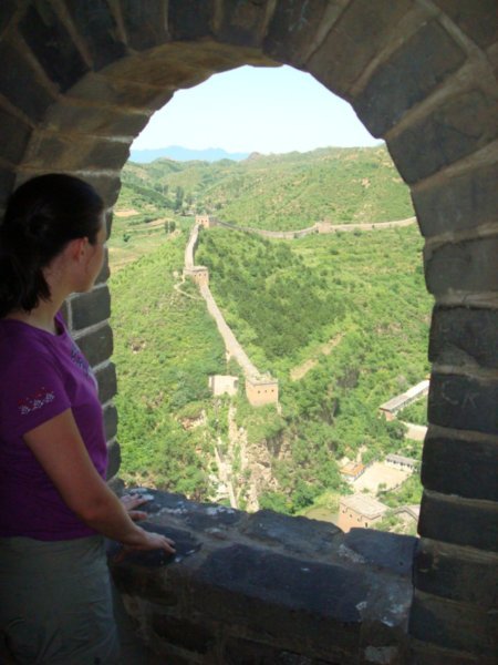View from tower on wall 