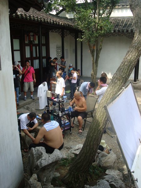 Chinese film crew