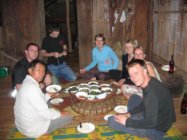 dinner with hilltribe
