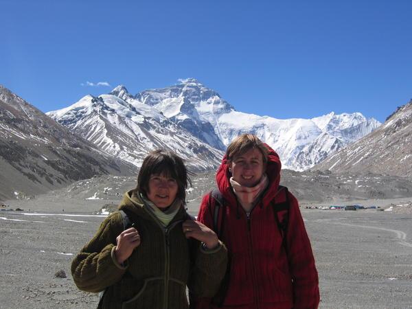 Me and geordie mother in front of Everest