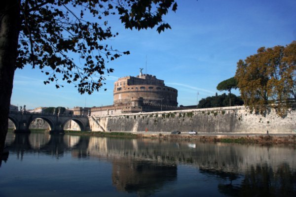 The Castel Sant'Angelo from the Tiber