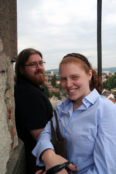 Kristen and I on the minaret