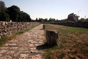 Roman road in Aquincum park