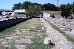 Aquincum park Roman road
