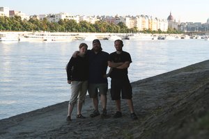 Kristen, Gabe and I beside the Danube
