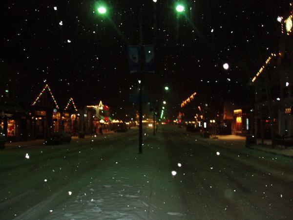 Banff ave christmas night