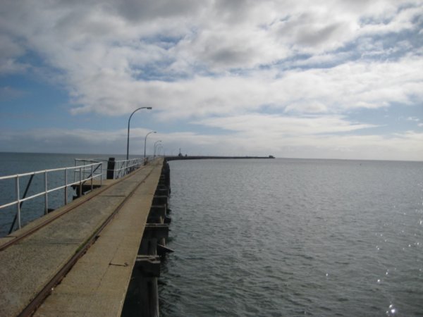Looking to the end of the jetty