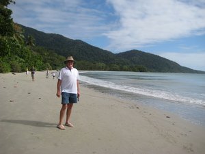 Doug on the beach at Cape Trib