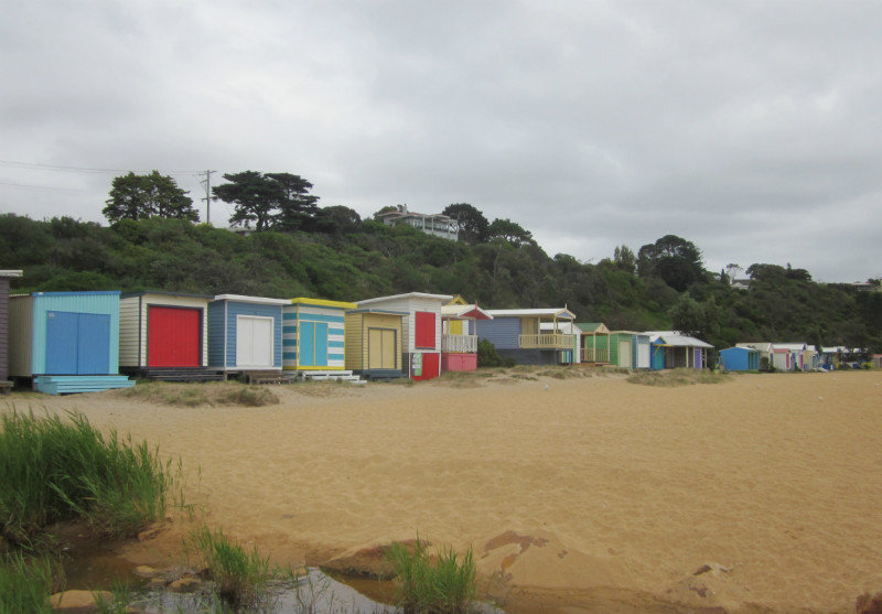 these sheds were at Mt Martha beach