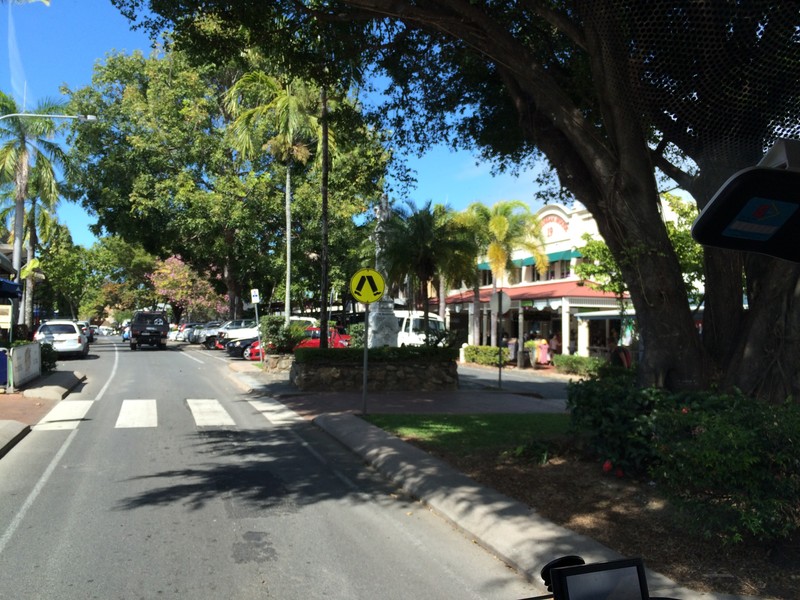 Main shopping street, Port Douglas
