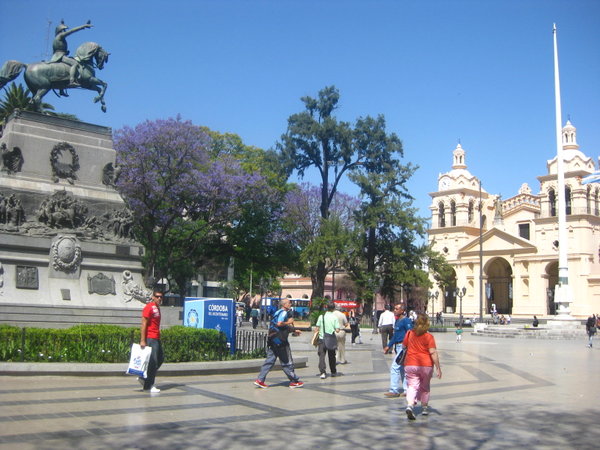 Cordoba: Plaza San Martin and the cathedral