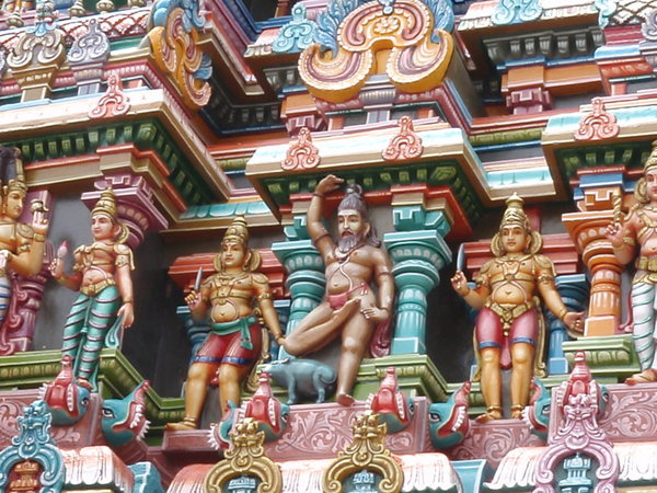 Temple sculpture close up