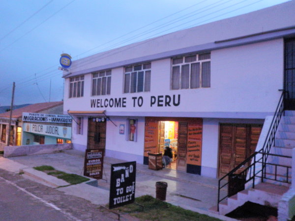 Entering Peru