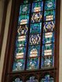The stained glass window celebrating women