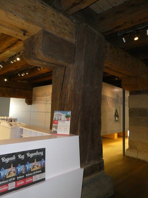 Gargantuan timbers in the medieval warehouse