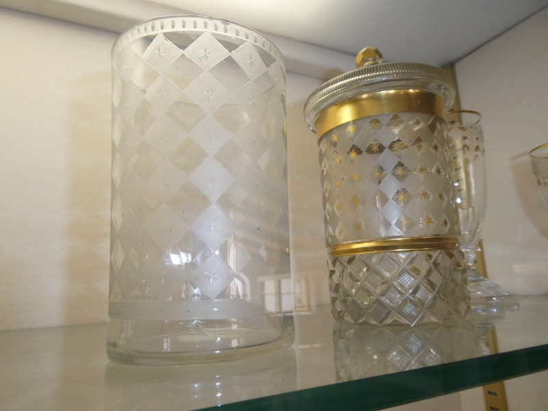 Early examples of geometrically etched glass