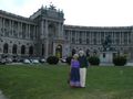Celebrating our birthdays at the Hofsburg Palace in Vienna.