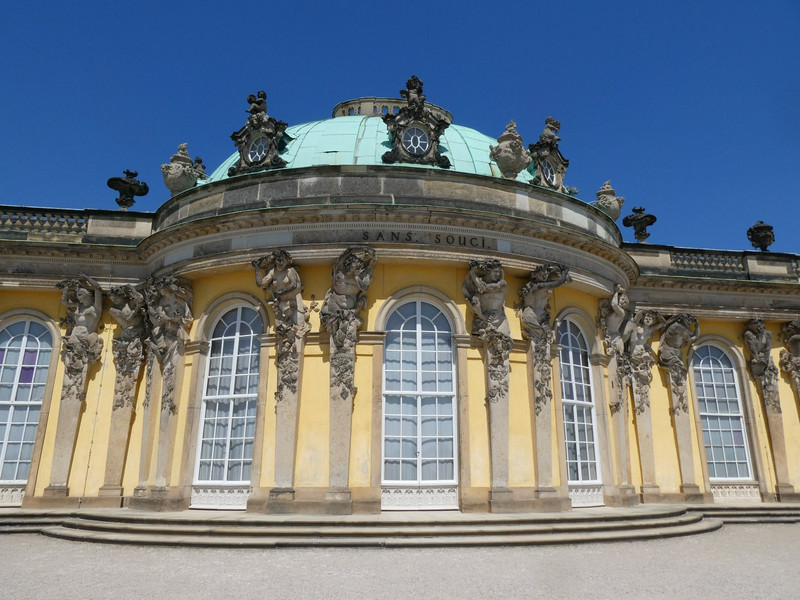 Sanssouci is regarded as a prime example of northern European rococo style, and shows influence from French architecture.