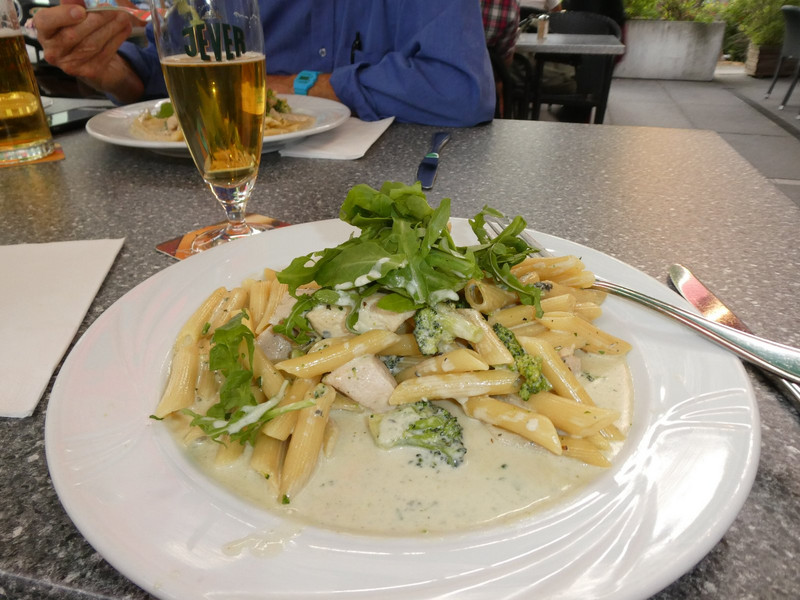 For you foodies, the gorganzola and chicken pasta dish I had.