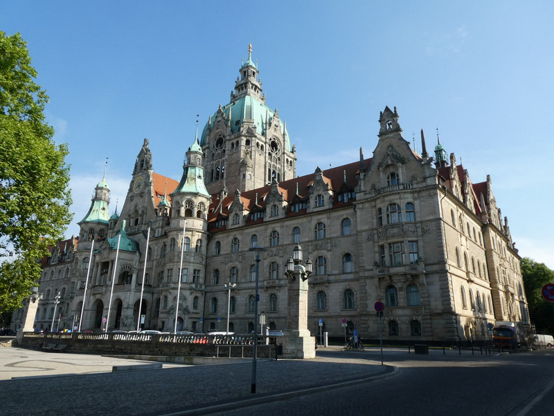 The Rathaus, the new city hall, opened in 1913.