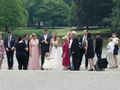 This wedding party had chosen the Maschpark for their formal photos.
