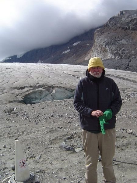 Phil at the glacier