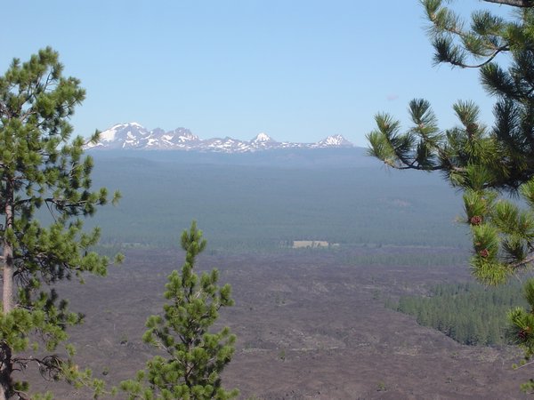 Sisters Mts. viewed from Lava Butte