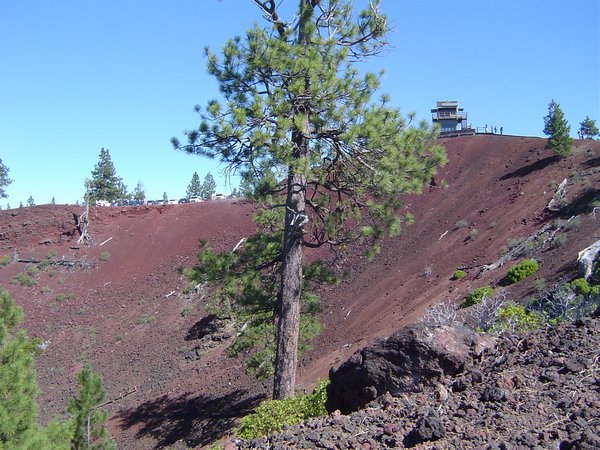 Northern wall of volcanic cone