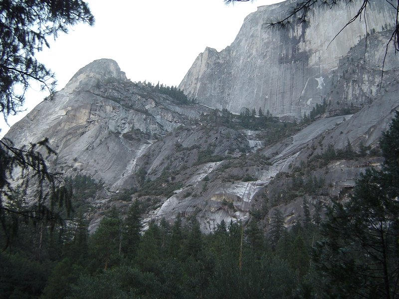 The sheer face of the famous "Half Dome"