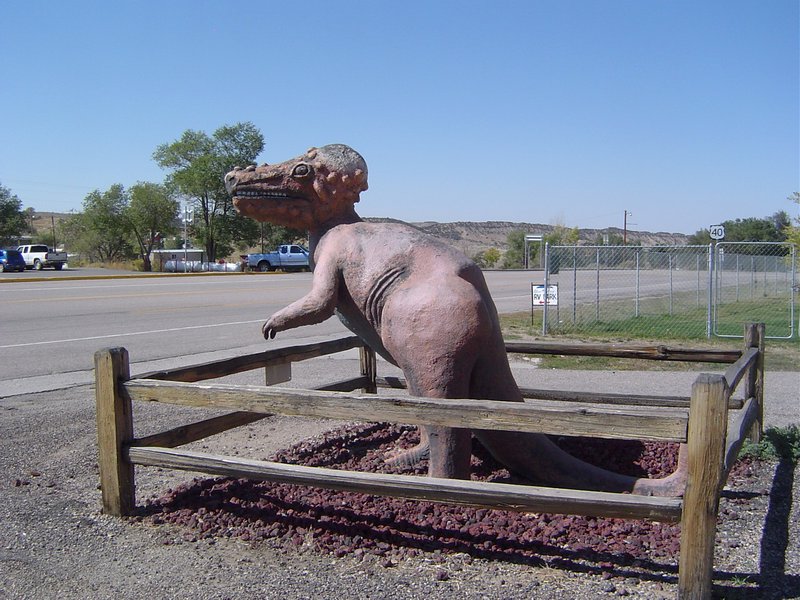 Children's park in the town of dinosaur