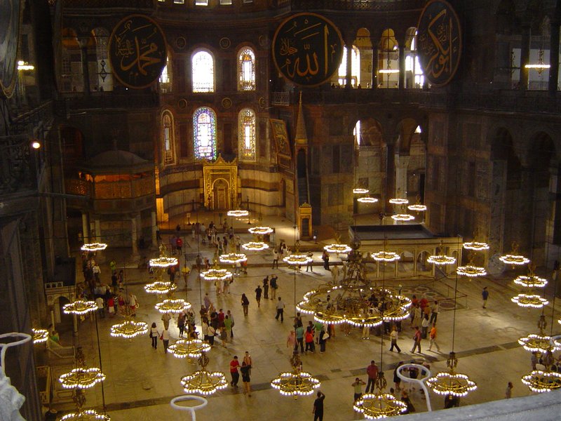 Hagia Sophia chandeliers