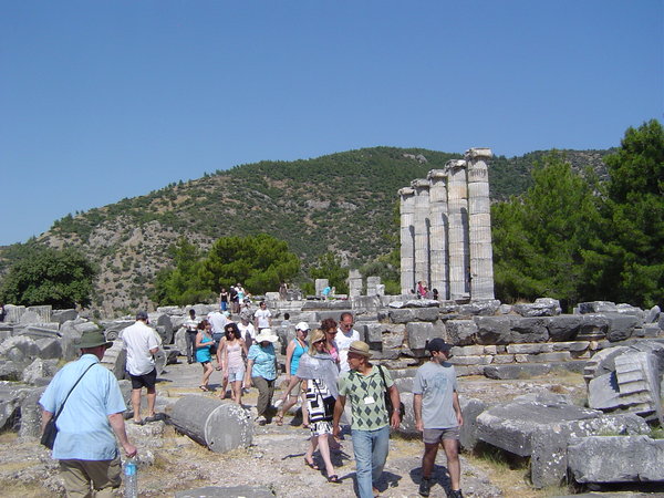 Approaching the Temple of Athena at Priene