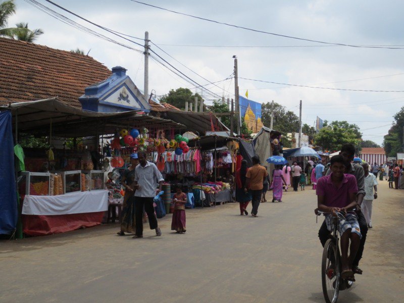 Markets near temple