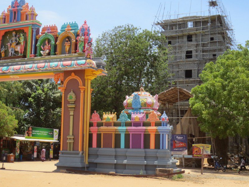 Temple being built in North 