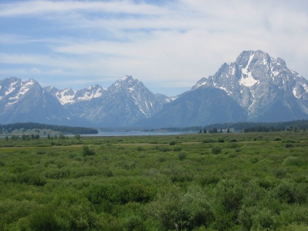 The Tetons in site!
