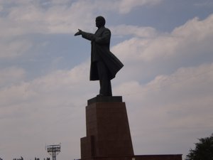 The Lenin Statue in Osh