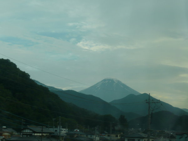 Mt. Fuji waiting for our arrival