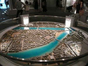 Model of city BEFORE the bombing