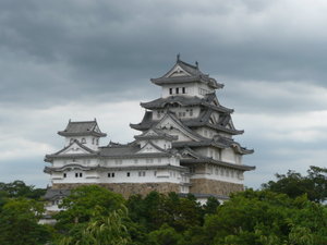 Distant view of Himeji Castle