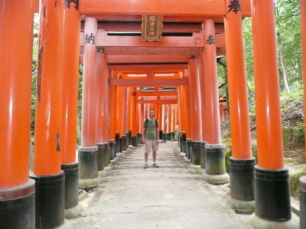 Path of torri gates at Fushimi-Inari Shrine