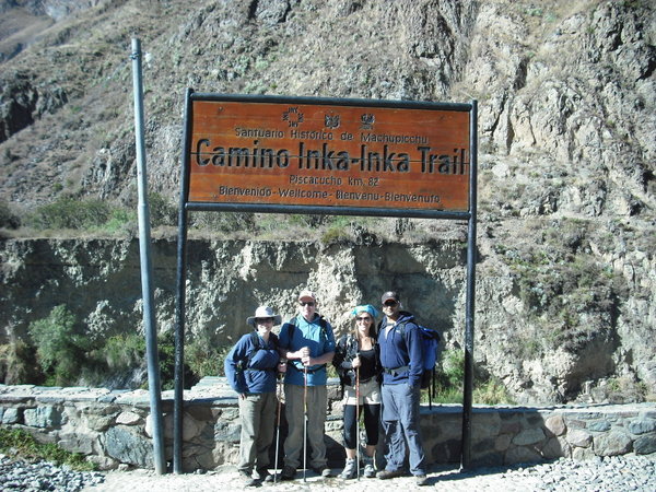 The start of the Inca Trail