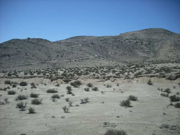 The desert surroundings of La Serena