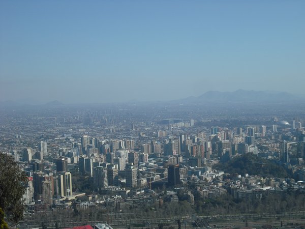 View of Santiago from San Cristobal