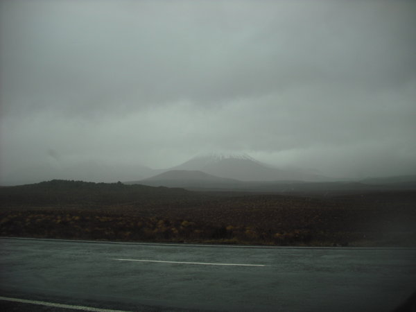 Mount Doom covered in clouds