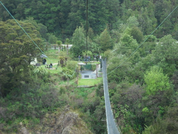 View from the zipwire