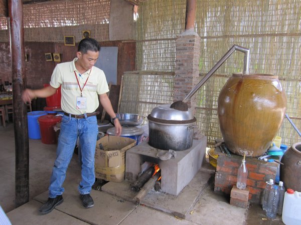 Rice wine distillery