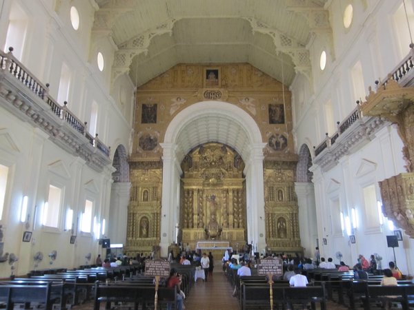 Inside Old Goa Church