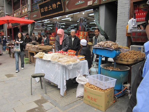 Street stalls in the muslim quarter